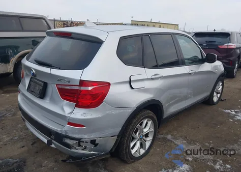 2013 BMW X3 xDrive28I z USA, uszkodzony, nr VIN 5UXWX9C50D0A30253